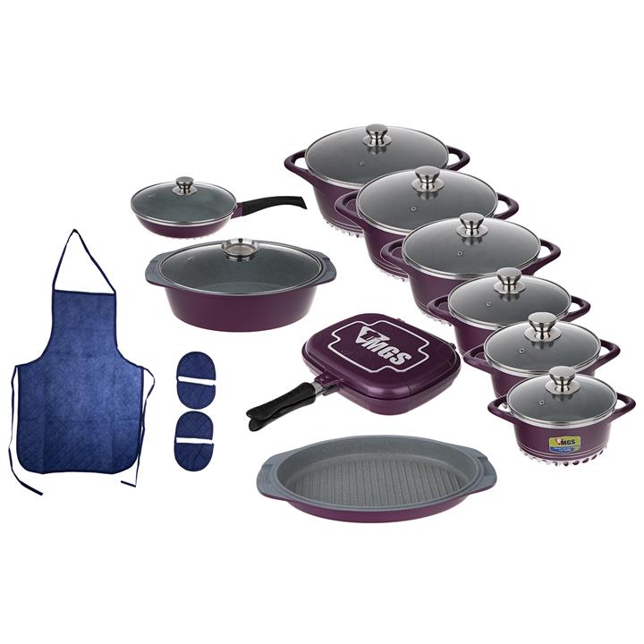 سرویس پخت و پز 20 پارچه ام جی اس مدل IC2027 MGS IC2027 Cookware Set 20 Pcs